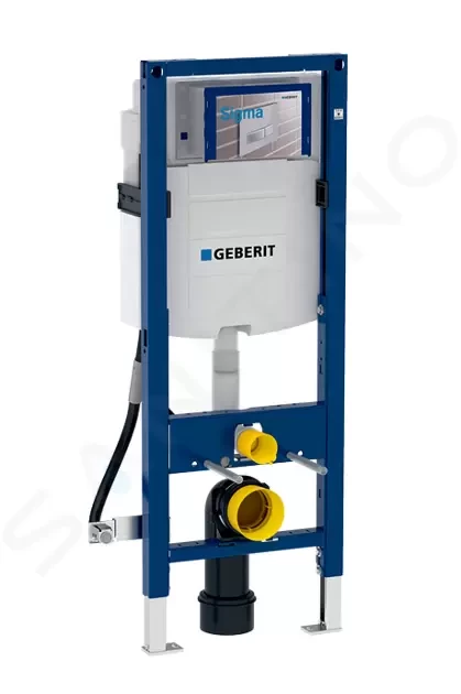 GEBERIT Duofix Montážní prvek pro závěsné WC, 112 cm, se splachovací nádržkou Sigma 12 cm, bezbariérový 111.350.00.5