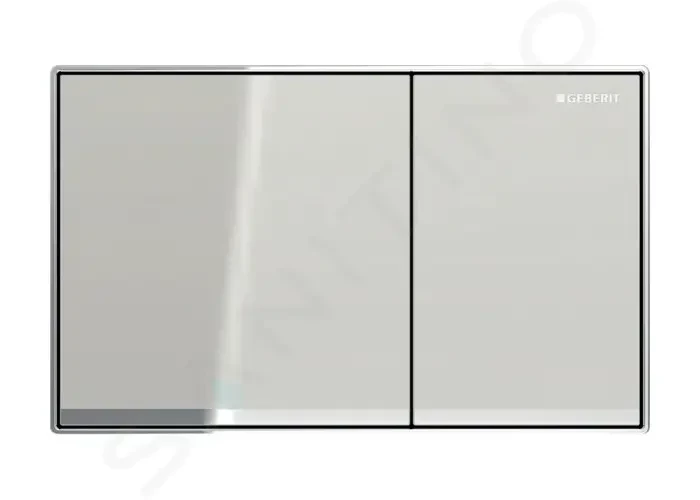 GEBERIT Sigma60 Ovládací tlačítko splachování, sklo/pískově šedá 115.640.JL.1