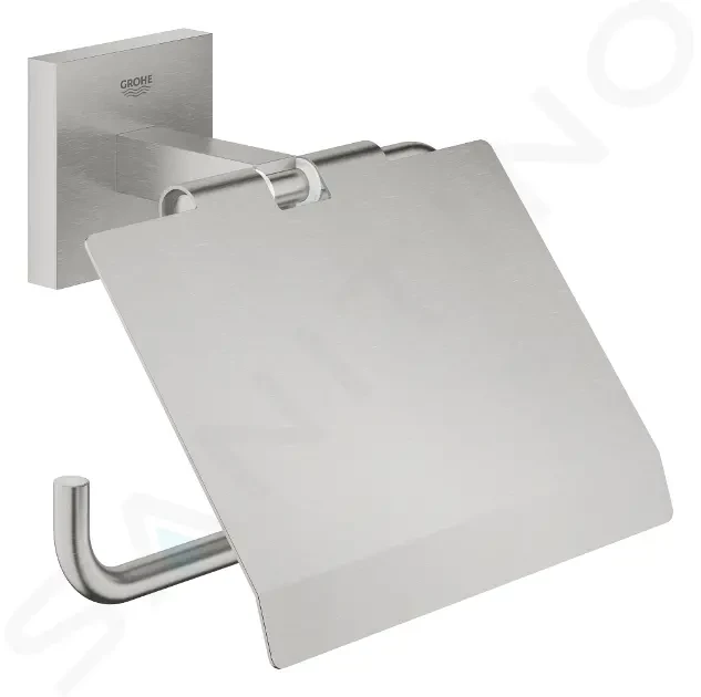Levně GROHE QuickFix Start Cube Držák toaletního papíru s krytem, supersteel 41102DC0