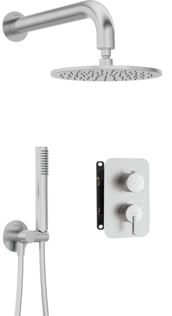 Levně DEANTE Silia Concealed BOX, baterie Podomítkový sprchový set, s baterií BOX se sprchovou hlavicí BXYYFQSM