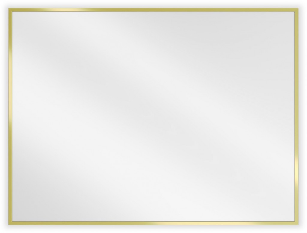 Levně MEXEN Loft zrcadlo 80 x 60 cm, zlatý rám 9852-080-060-000-50