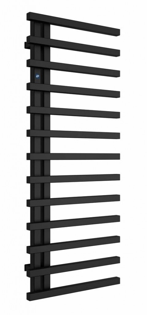 HOPA Koupelnový radiátor DARVEL černá barva Barva radiátoru Černá, Rozměr radiátoru 500 × 1230 mm, výkon 508 W, Typ připojení Spodní 50 mm RADDAV501231