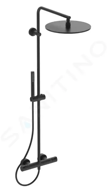 IDEAL STANDARD CeraTherm Sprchový set s termostatem, průměr 30 cm, hedvábná černá A7589XG