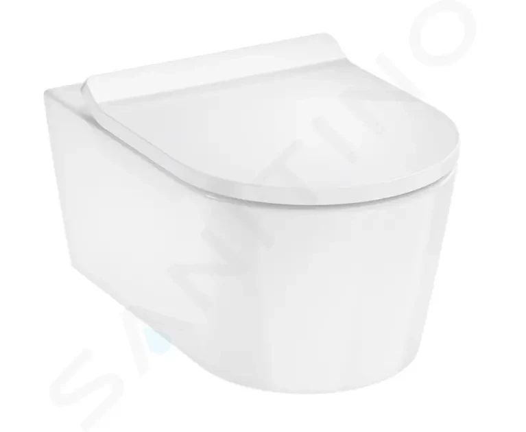 HANSGROHE EluPura S Závěsné WC se sedátkem SoftClose, AquaHelix, HygieneEffect, bílá 62025450