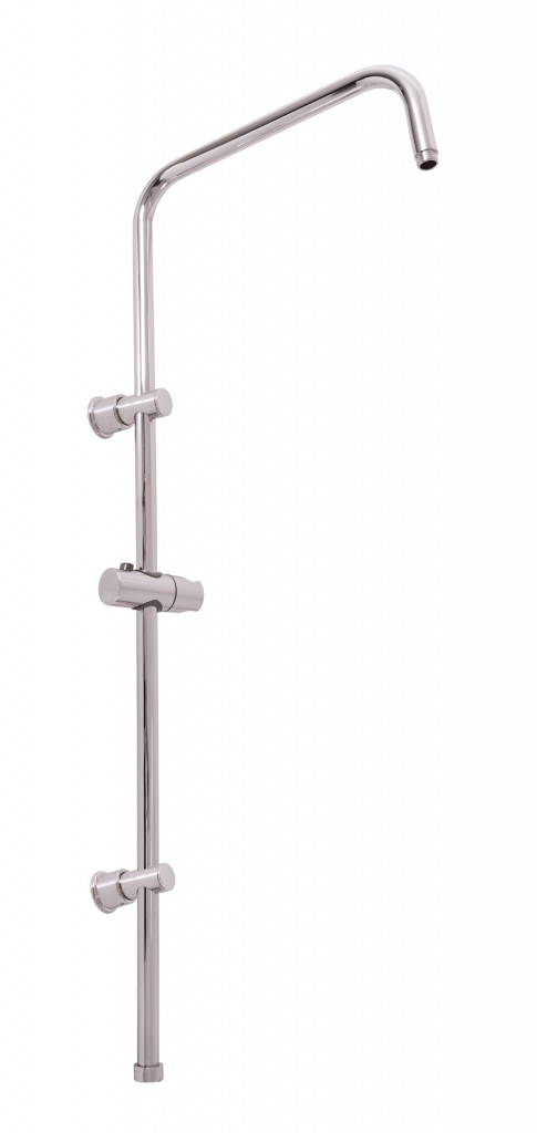 Levně SLEZAK-RAV Sprchová tyč k bateriím s hlavovou a ruční sprchou, Barva: chrom MD0763