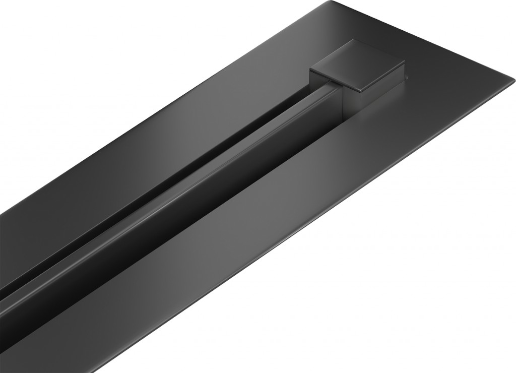 MEXEN Flat 360° Super Slim podlahový žlab otočný 60, černý 1751060