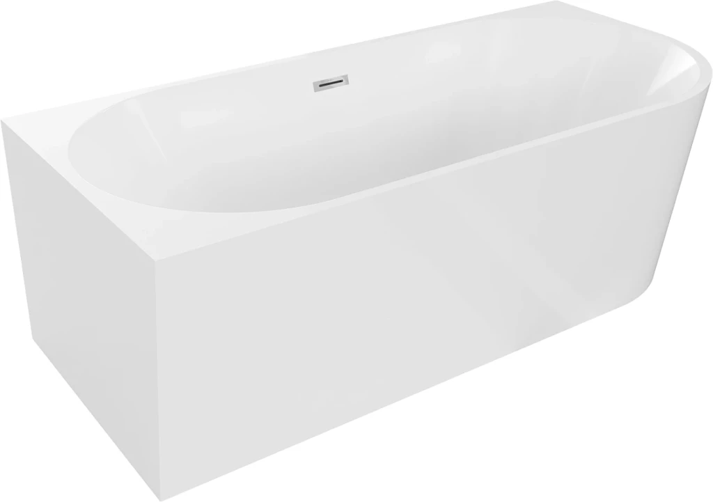 Levně MEXEN MIA volně stojící rohová vana, levá 180x80 cm bílá bez krytky přepadu a zátky 52691808000L-SS