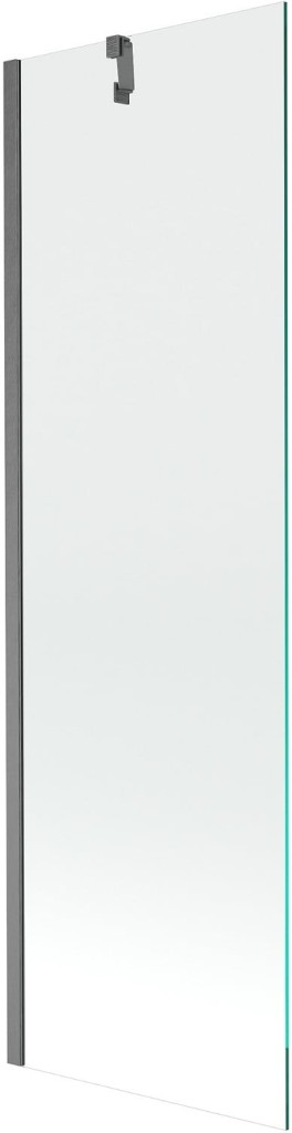 Levně MEXEN/S Next vanová zástěna FIX 60 x 150, transparent, grafit kartáčovaná 895-060-000-00-00-66