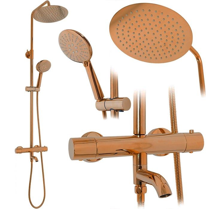 REA Sprchový set s termostatem LUNGO Copper REA-P7997
