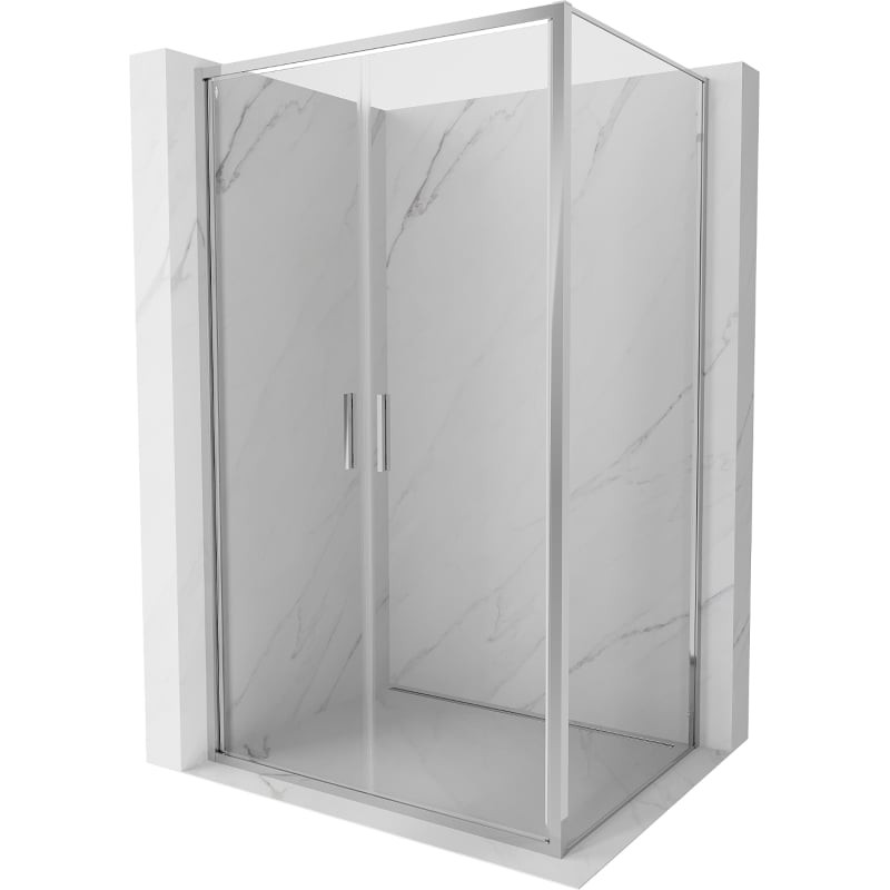 Levně MEXEN/S Exo sprchový kout dveře křídlové 90 x 80, transparent, chrom 814-090-080-01-00
