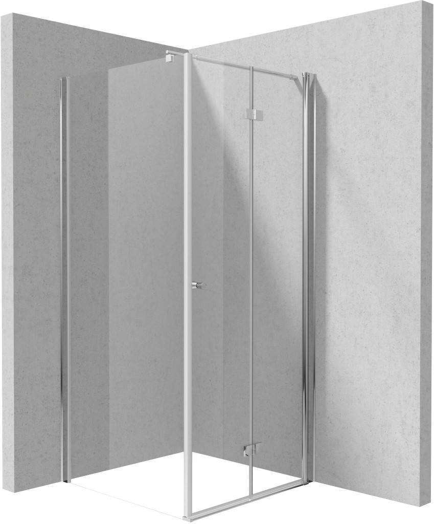DEANTE Sprchový kout Kerria Plus chrom, čtvercová, 80x80 cm KKN0X08S08