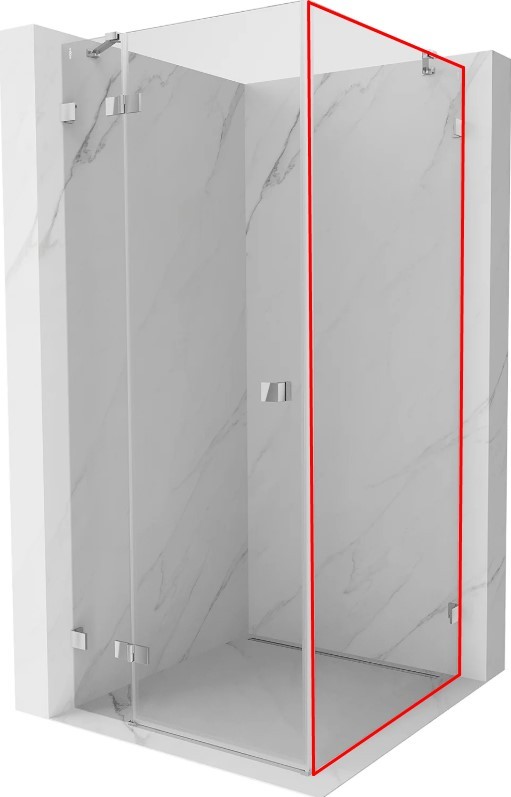 Levně MEXEN LUNAR walk-in 50x200 cm 8mm transparent pravá 830-050-000-00-00-P