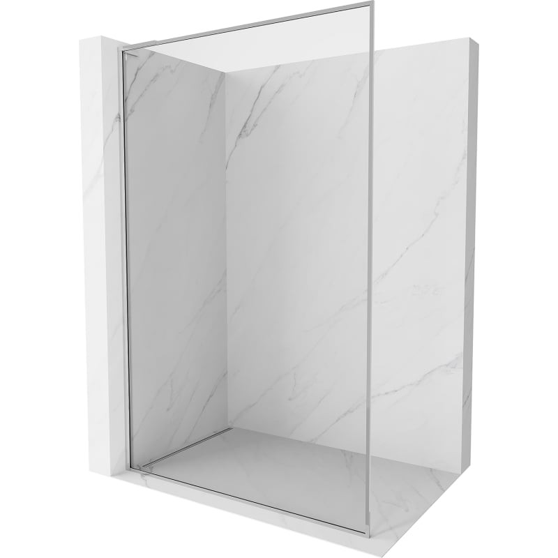 Levně MEXEN/S Kioto-F L Sprchová zástěna WALK-IN s rámem 120 x 202, transparent 8 mm, chrom 800-120-174-01-00