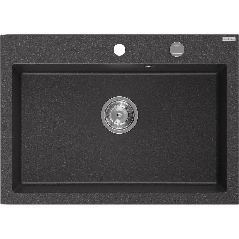 Levně MEXEN Elix granitový dřez 1-miska 700 x 500 mm, černá kropenatá, sifon chrom 6526701005-76