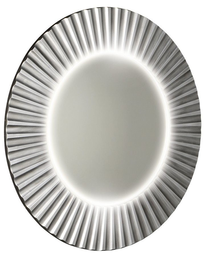 SAPHO PRIDE STRIP kulaté zrcadlo s LED osvětlením v rámu ø 75cm, stříbrná PD752