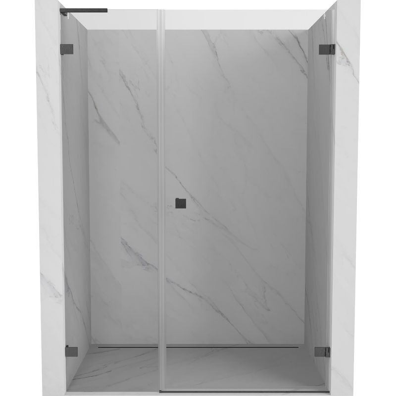 Levně MEXEN/S Lunar-B L sprchové dveře křídlové pravé 150, transparent, grafit kartáčovaná 832SL-150-050-66-00-P
