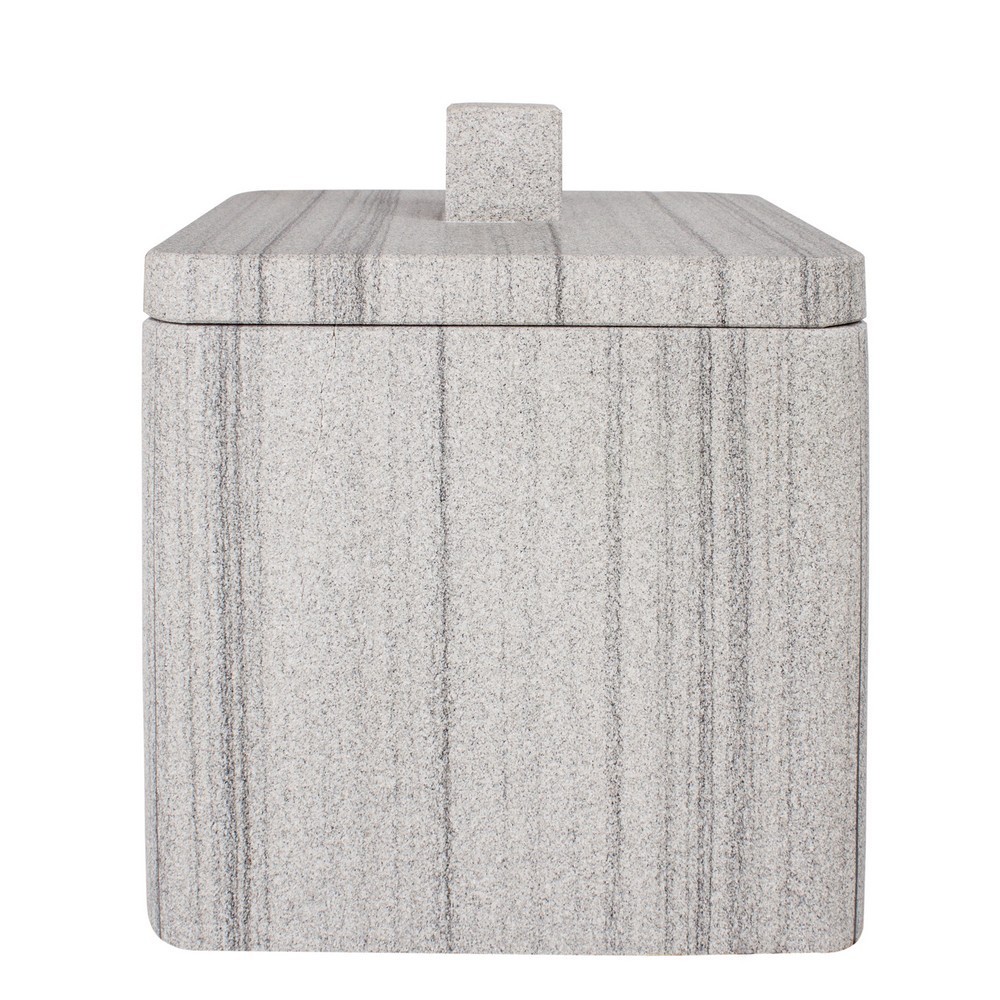 AWD Interior Kosmetická nádoba s víkem, šedý mramor Q-BATH 1537 AWD02341537