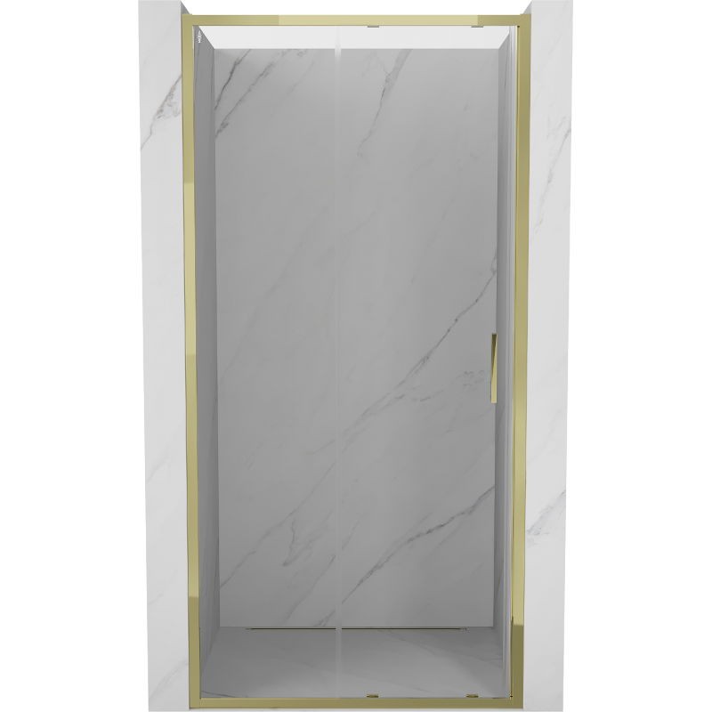 Levně MEXEN Exo posuvné sprchové dveře 90, transparent, zlatá 8151-090-000-50-00