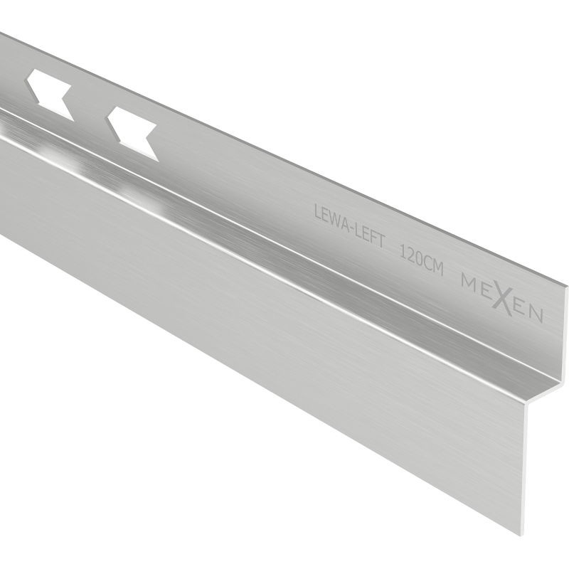 Levně MEXEN Line-B spádová lišta nástěnná 120 cm levá, nerez 181002120L