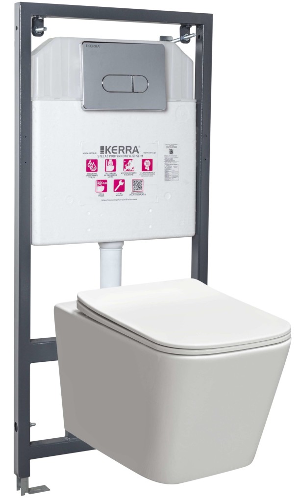 Levně KERRA Instalační set WC TINOS/Pacific CHR 5907548116314