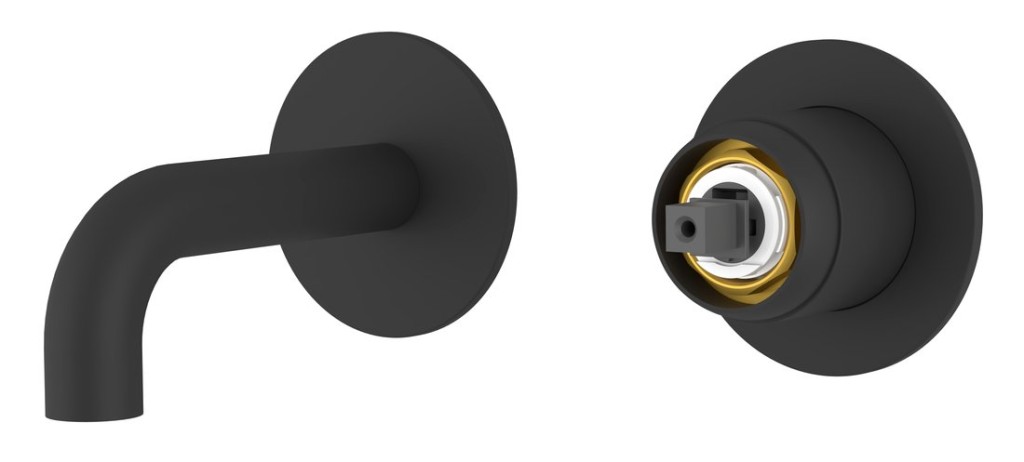 Levně SAPHO ULTRAMIX tělo podomítkové dvouprvkové umyvadlové baterie, hubice 10cm, černá mat UT110B-1