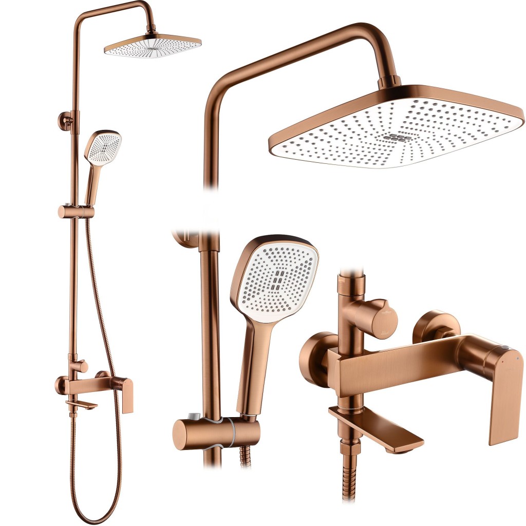 REA Sprchový set STORM COPPER BRUSH REA-P3000