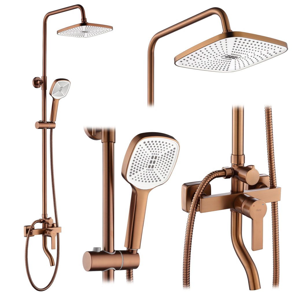 REA Sprchový set MY2021-77C ARGUS COPPER BRUSH REA-P3001