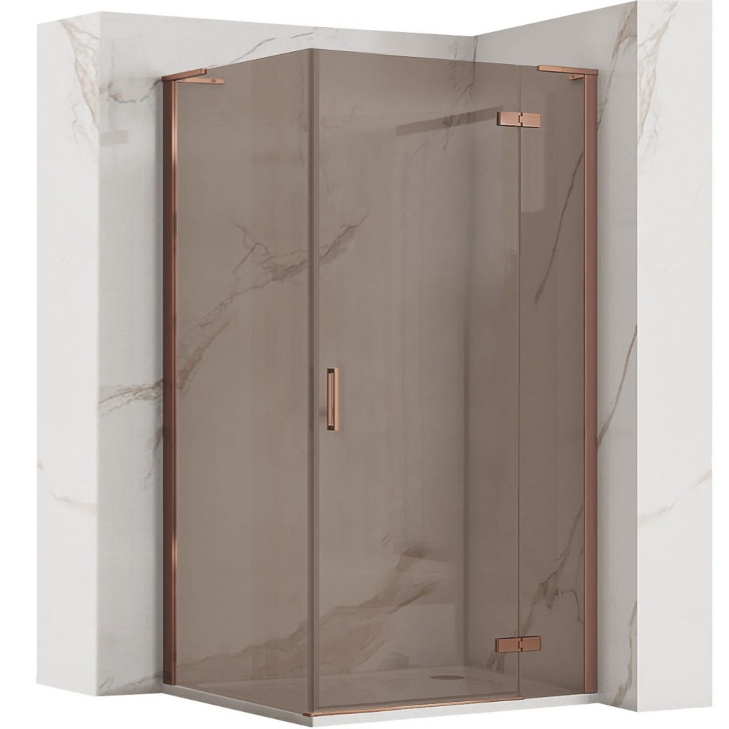 REA/S Sprchová kabina Hugo 80x90 Copper Brush KPL-K6968