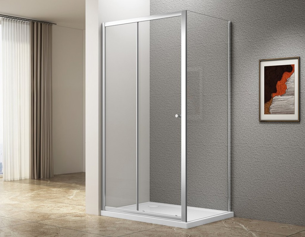 AQUALINE UGGA obdélníkový sprchový kout 1000x800, čiré sklo ATS100-01