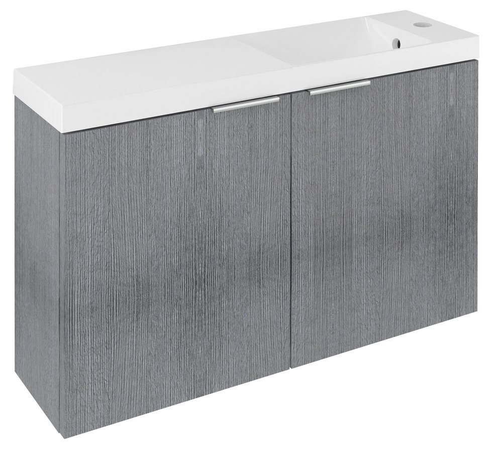 SAPHO LATUS X umyvadlová skříňka 78,8x50x22cm, dub stříbrný LT110-SET03