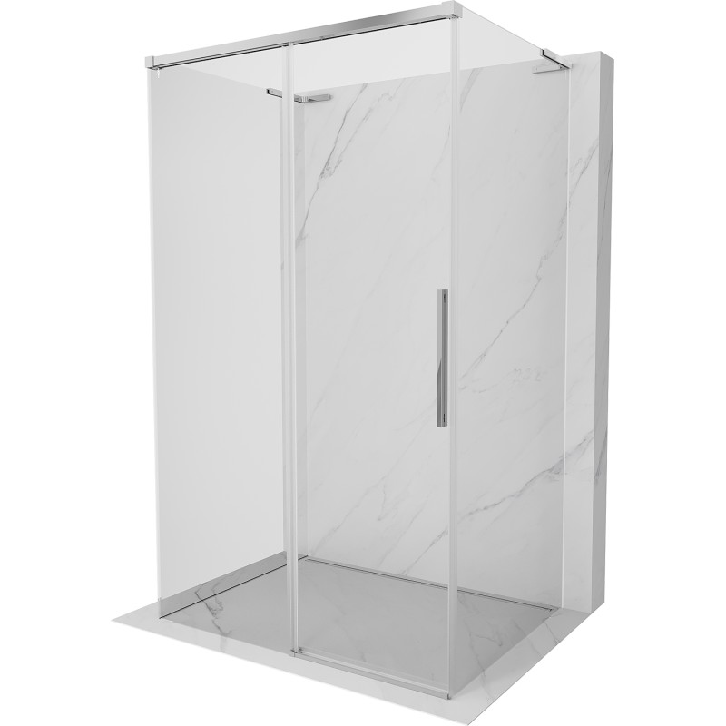 MEXEN/S Rox-3S L sprchový kout 3 stěnný , posuvný 130 x 100, transparent, chrom 8C2L-130-100-01-00-3S