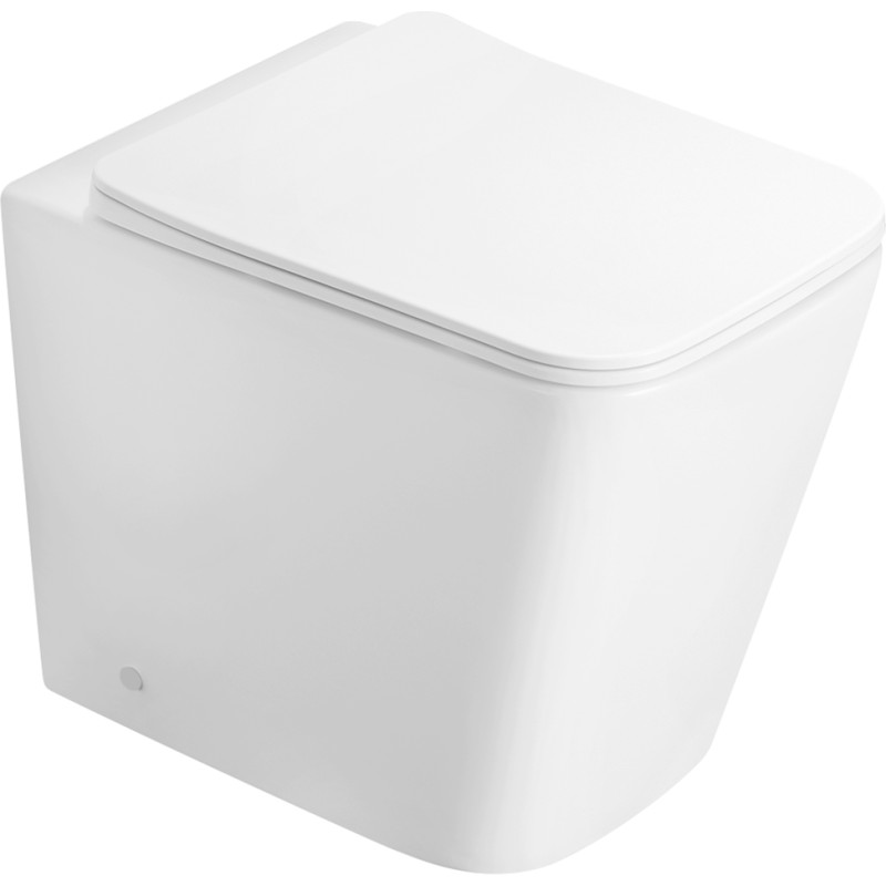 MEXEN Cube mísa wc stojící Rimless včetně sedátka s slow slim, duroplast, bílá lesk 32924000