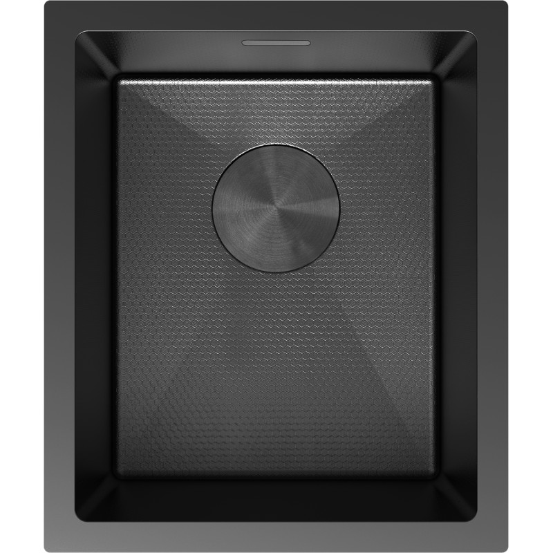 MEXEN Trixo ocelový dřez 1-bowl 370 x 440 mm, černá HC 6412371000-70HC