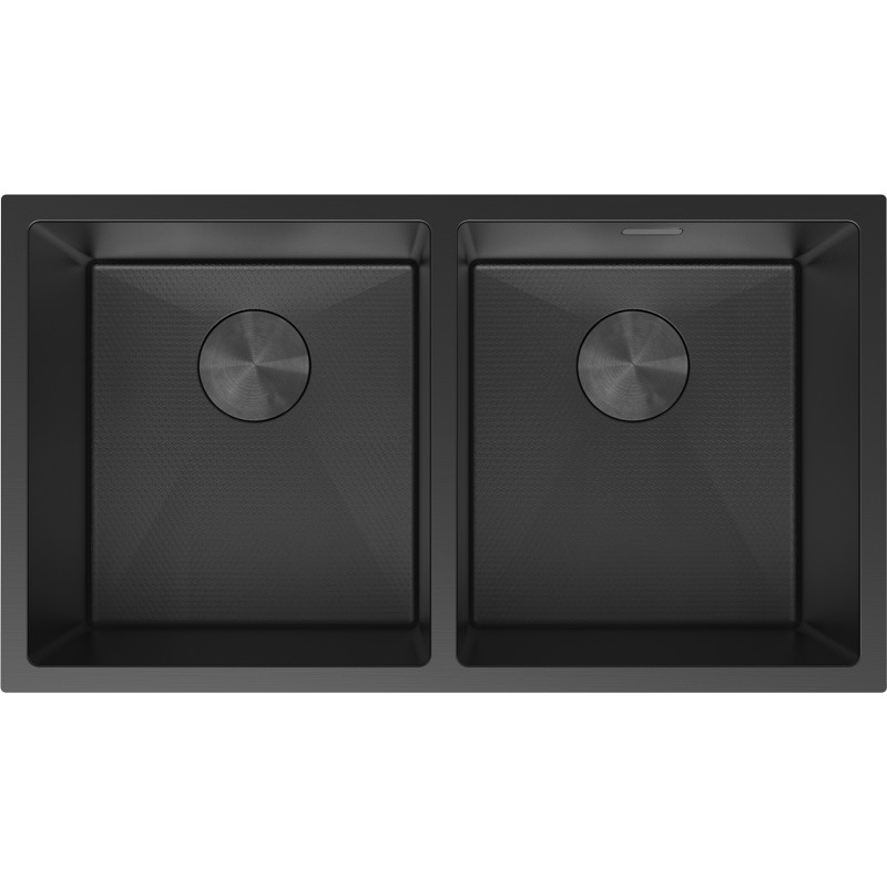 MEXEN Binox ocelový dřez 2-bowl 800 x 450 mm, černá HC 6421802000-70HC