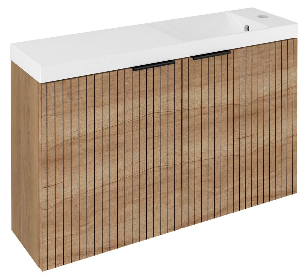 SAPHO LATUS X STRIP umyvadlová skříňka 78,8x50x22cm, dub alabama LT110-SET08