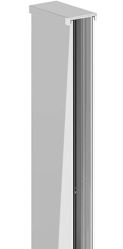 H K LUSTY lišta pro walk-in zástěny, chrom, 8 10mm SE- PROFIL WALKIN