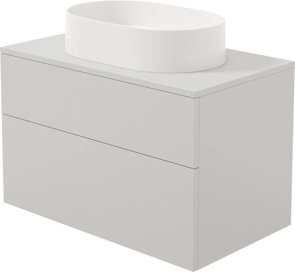 DEANTE Prizma cashmere koupelnová skříňka, s granitovým umyvadlem 55x35 cm; SDKB8SAU6S