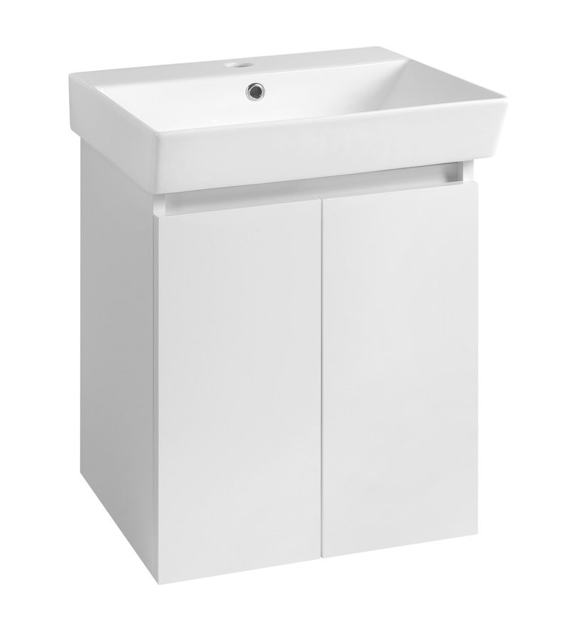 AQUALINE PANEDA umyvadlová skříňka 45x55x34,2cm, bílá PN245