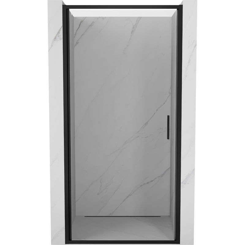 MEXEN Exo sprchové dveře křídlové 50, transparent, černá 817-050-000-70-00