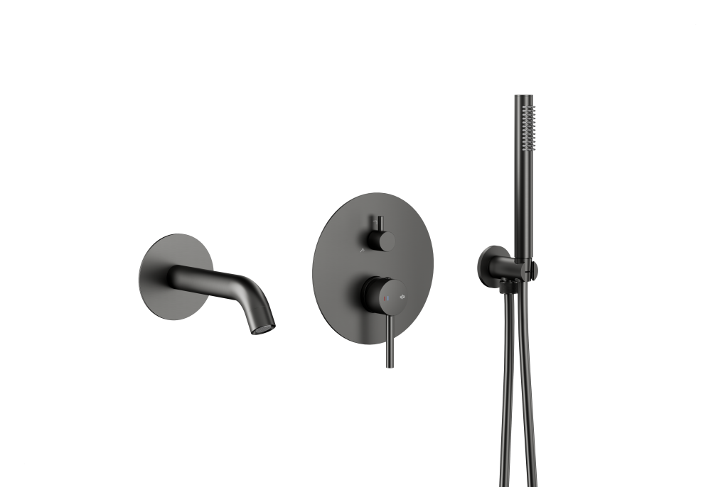 KFA Set vanový Moza, podomítkový Moza s baterií 3 funkční, PVD gunmetal šedá 5039-401-61