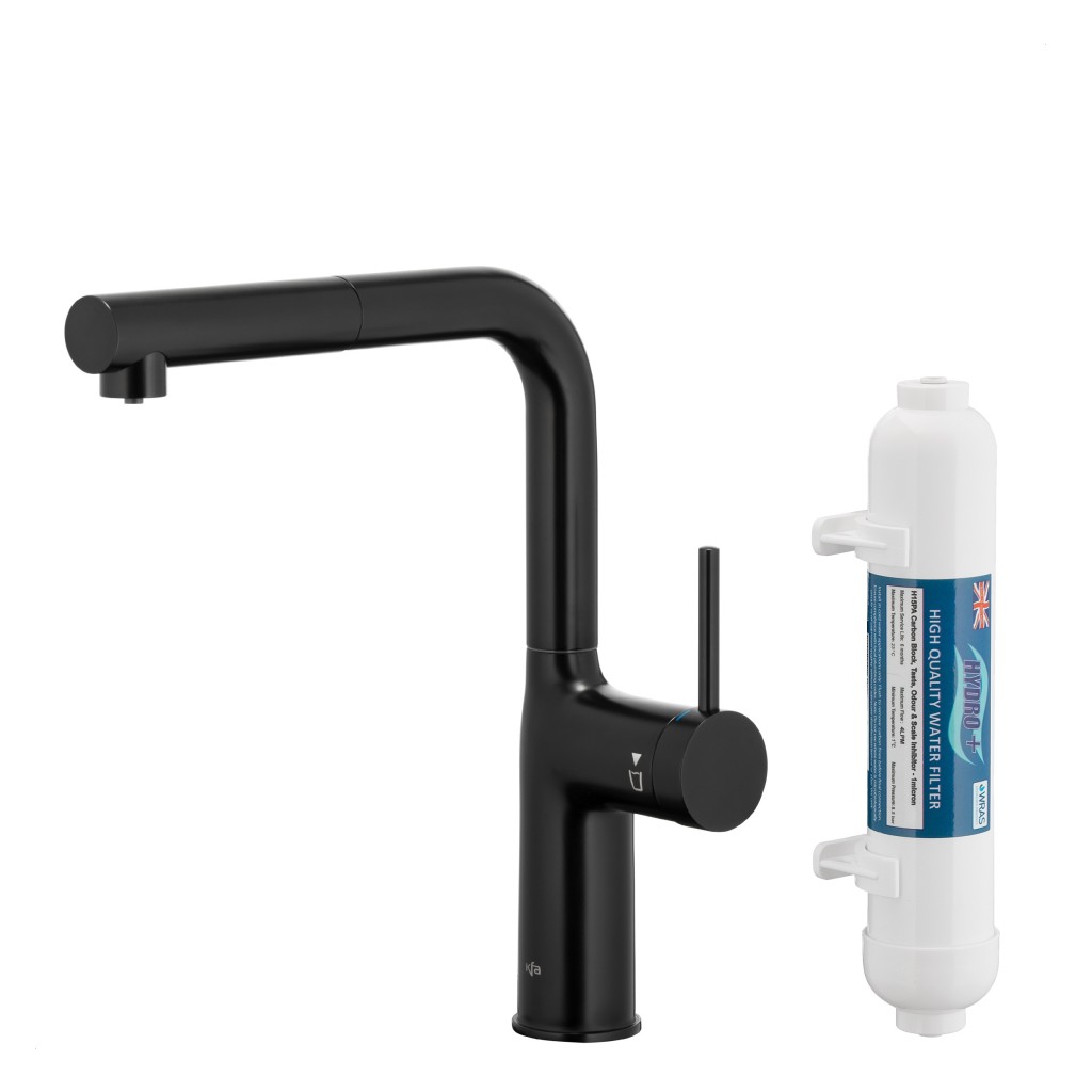 KFA Duero pure move pull-out bat. kuchyňská filtrující, černá + filtr hydro+ 6623-422-81