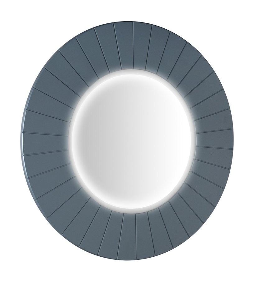 SAPHO LUMIRO STRIP kulaté zrcadlo s LED osvětlením v rámu ø 75cm, siena LR750-4242S
