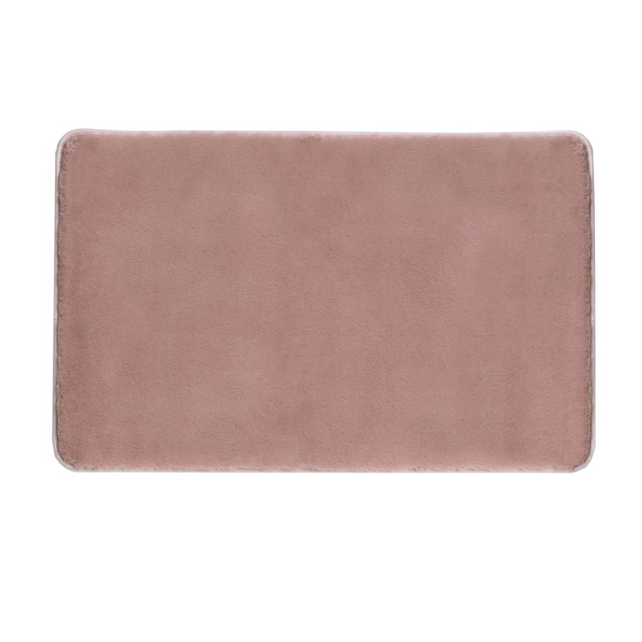 Gedy FUZZY koupelnová předložka, 60x100cm, 100% polyester, protiskluz, růžová 96FY100610