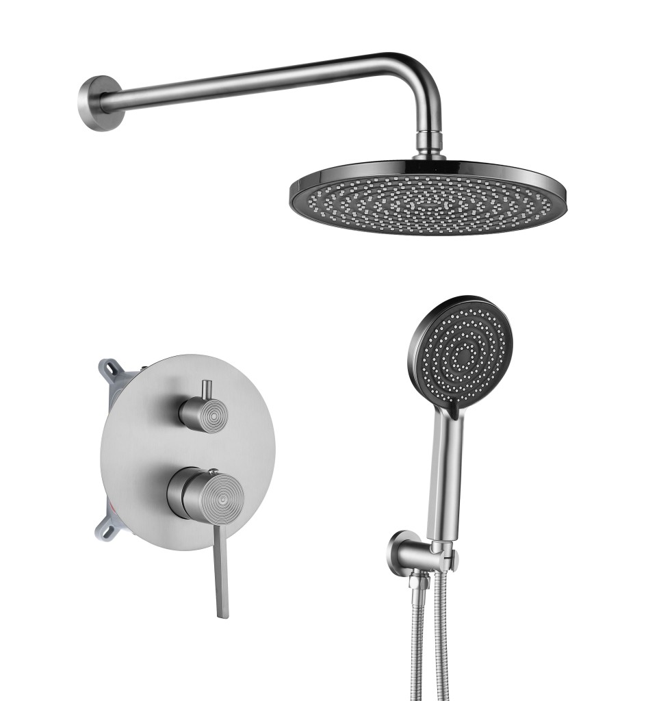 REA Podomítková sprchová sada Foster Brush Nickel + BOX REA-P6440