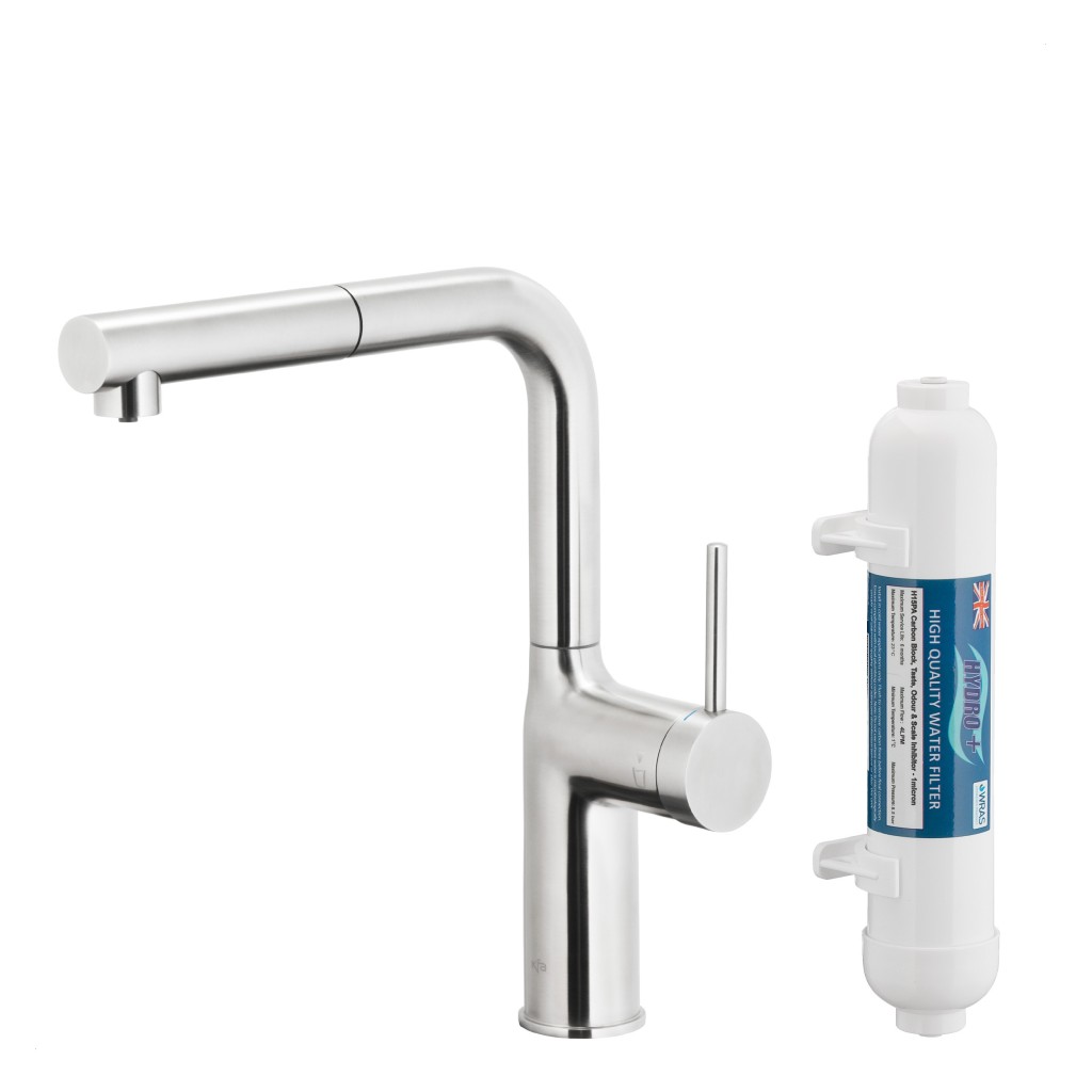 KFA Duero pure move pull-out bat. kuchyňská filtrující, nerezová ocel + filtr hydro+ 6623-422-22
