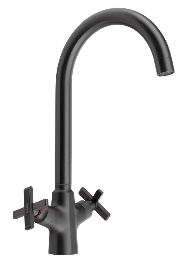 SAPHO XELLA stojánková dřezová baterie, gun metal XE603GM