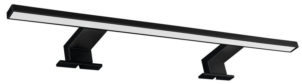 AQUALINE SERAPA LED svítidlo, 9W, 230V, 600x40x100, IP44, hliník, černá mat SA148B