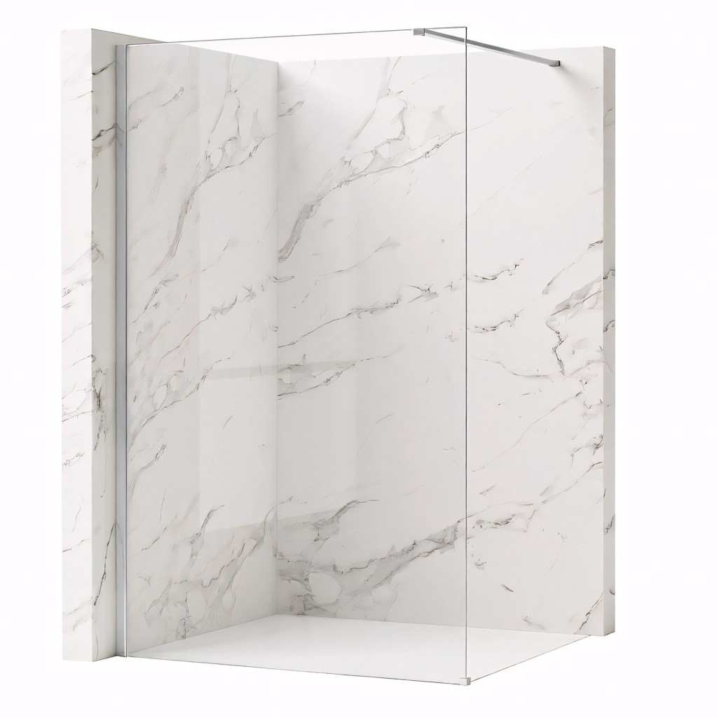 REA/S Sprchová zástěna Flexi Transparent / Chrome 130 KPL-K99078