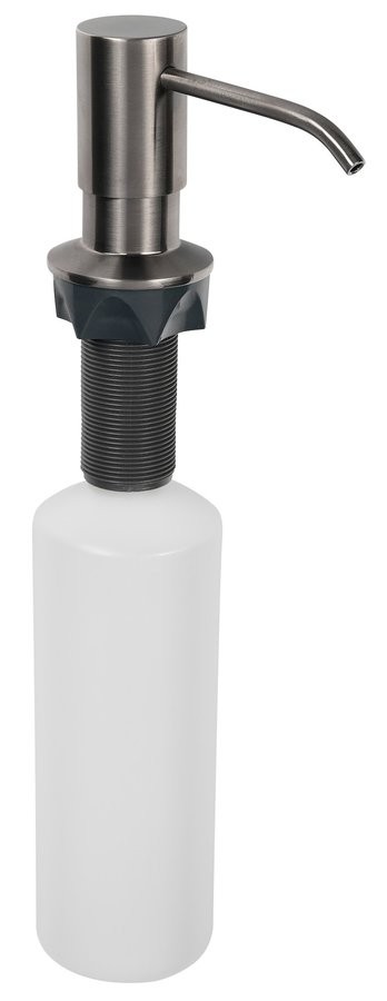 Levně SAPHO Zápustný dávkovač mýdla, kulatý, gun metal SP023GM