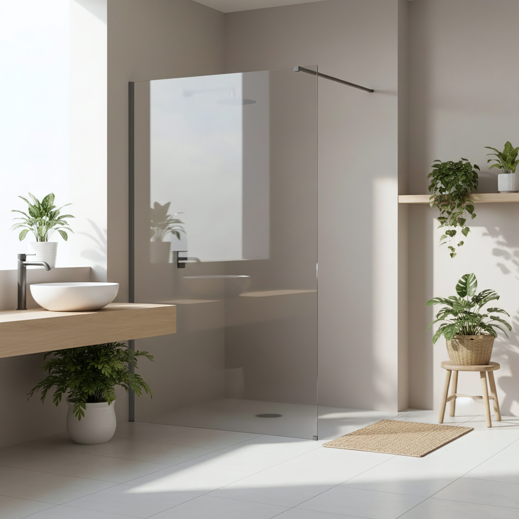 REA/S Sprchová zástěna Flexi Transparent / Titan 120 KPL-K99460